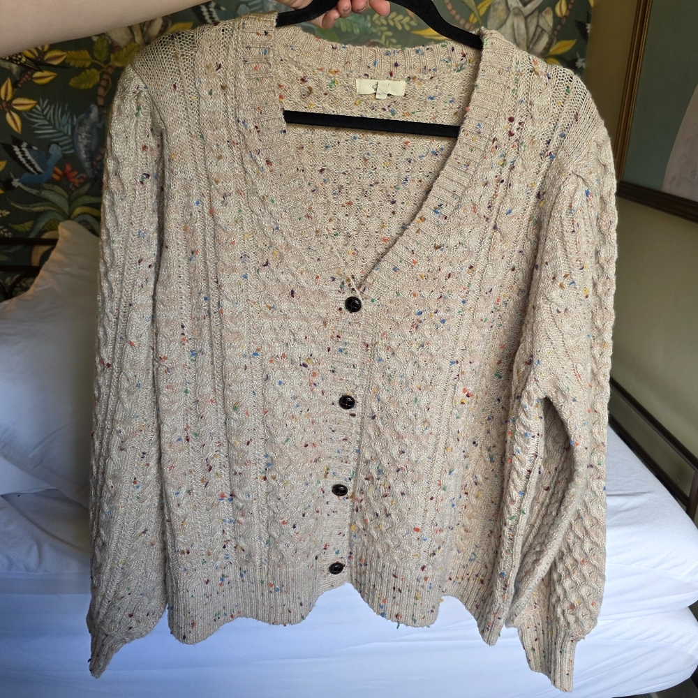 NWOT Speckled Knit Sweater